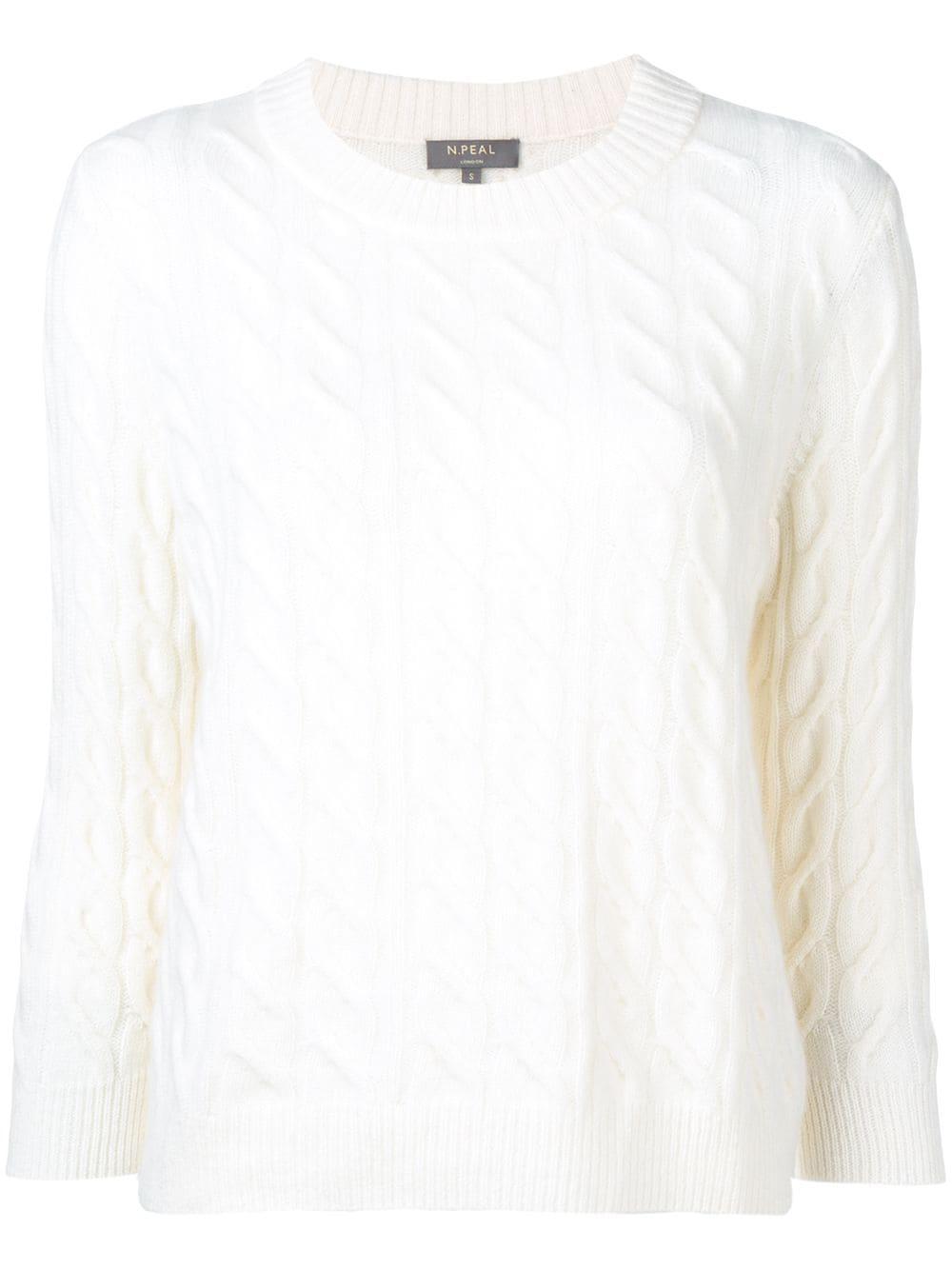 cable knit sweater by N.PEAL