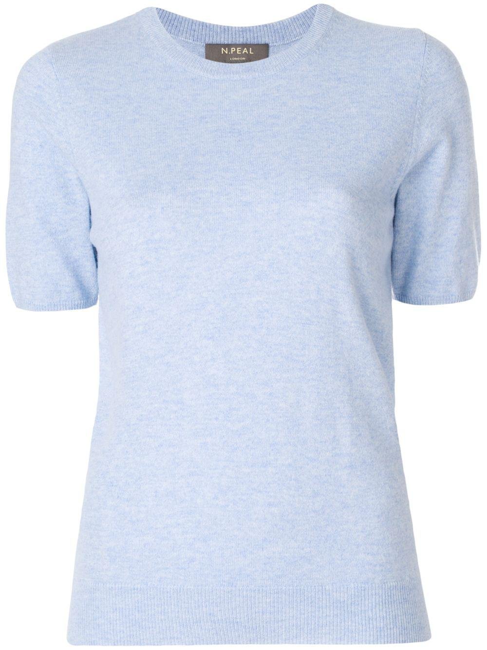 cashmere round neck T-shirt by N.PEAL