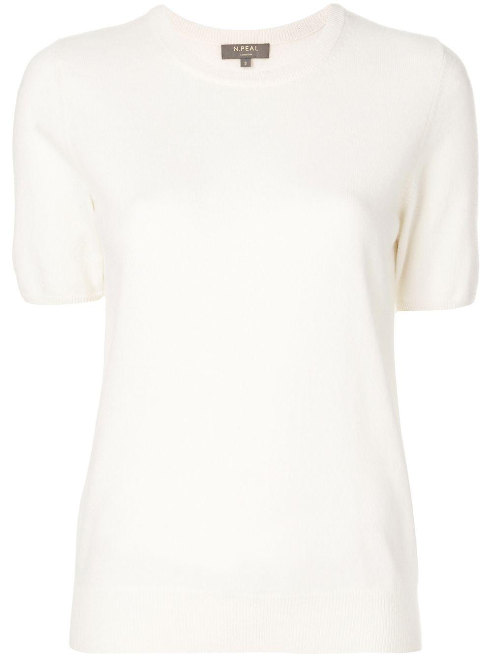 cashmere round neck T-shirt by N.PEAL