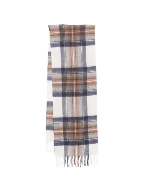 check cashmere scarf by N.PEAL