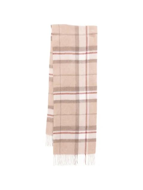 checked cashmere scarf by N.PEAL