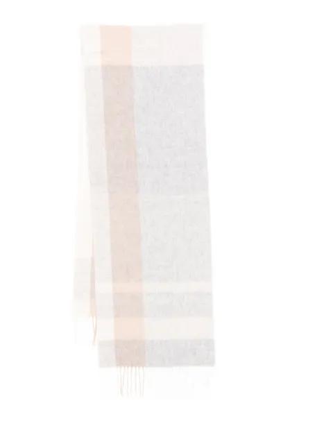 checked cashmere scarf by N.PEAL