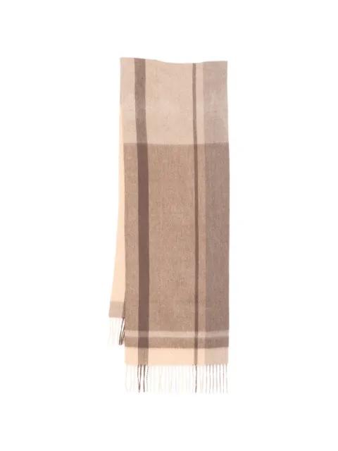 checked cashmere scarf by N.PEAL