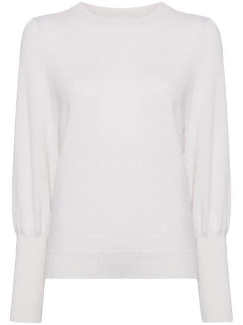 crew-neck puff-sleeve jumper by N.PEAL