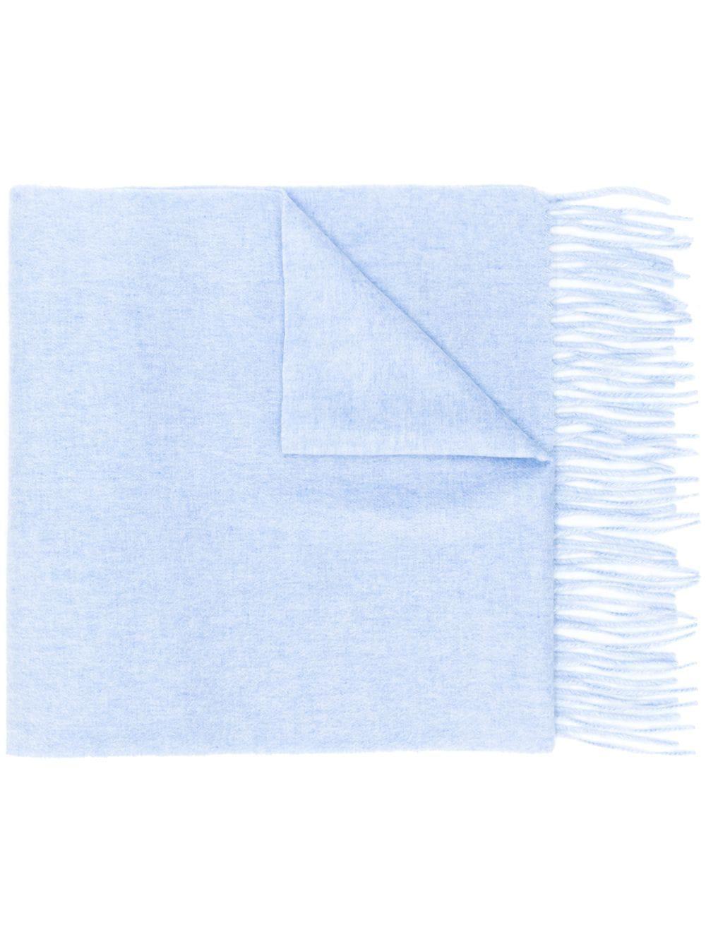 fringe-hem scarf by N.PEAL