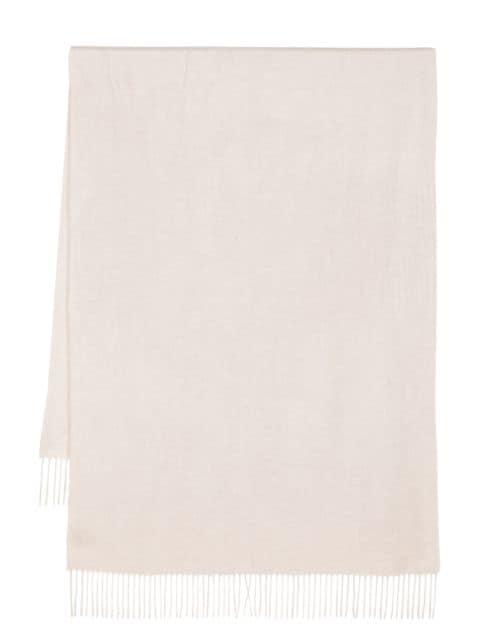 fringed cashmere scarf by N.PEAL