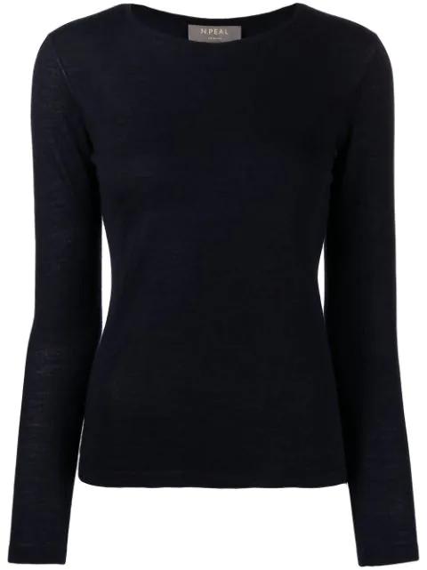 long-sleeve cashmere jumper by N.PEAL