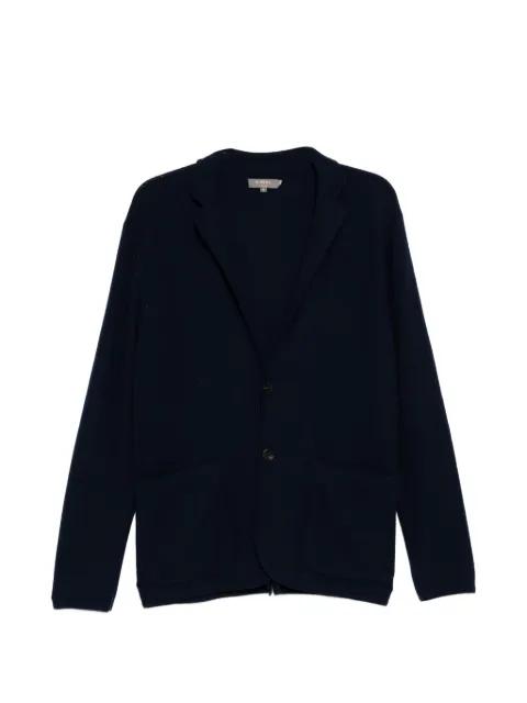 notched collar long-sleeve cardigan by N.PEAL