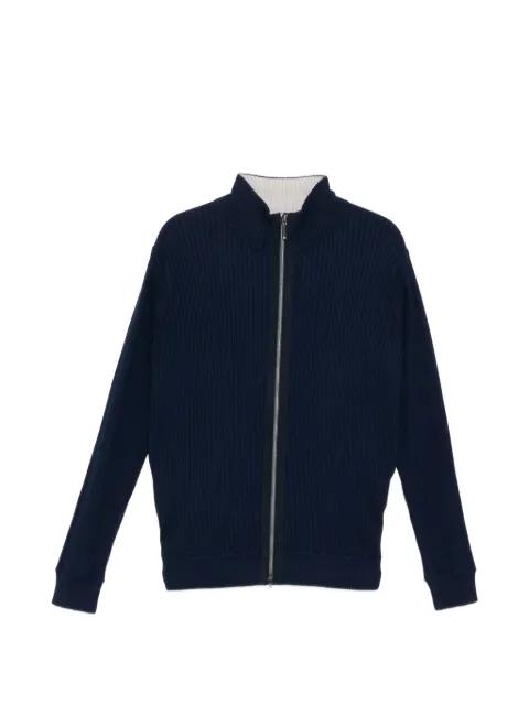 ribbed zipped cardigan by N.PEAL