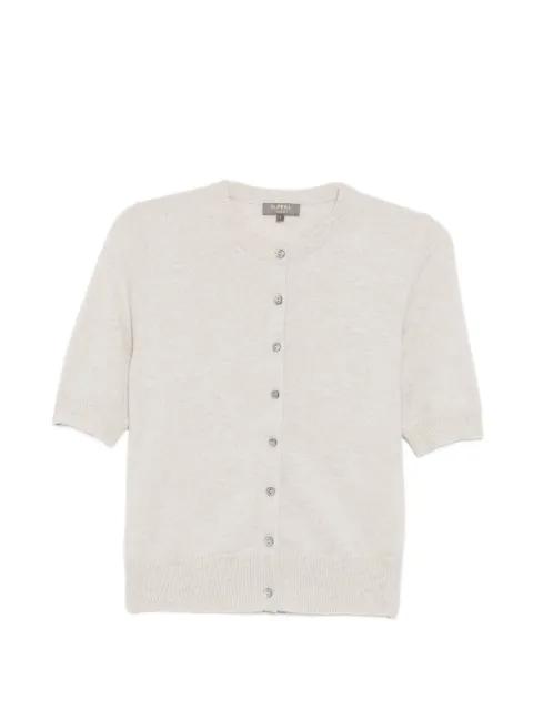 short-sleeve button cardigan by N.PEAL