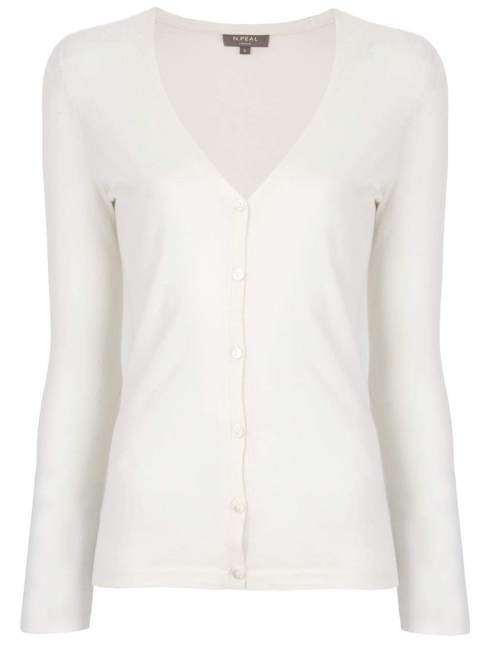 superfine V-neck cardigan by N.PEAL