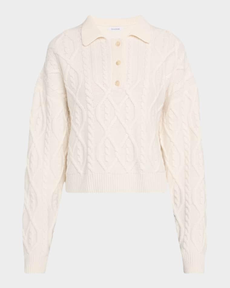 Ultra Luxe Cable-Knit Sweater by NAADAM