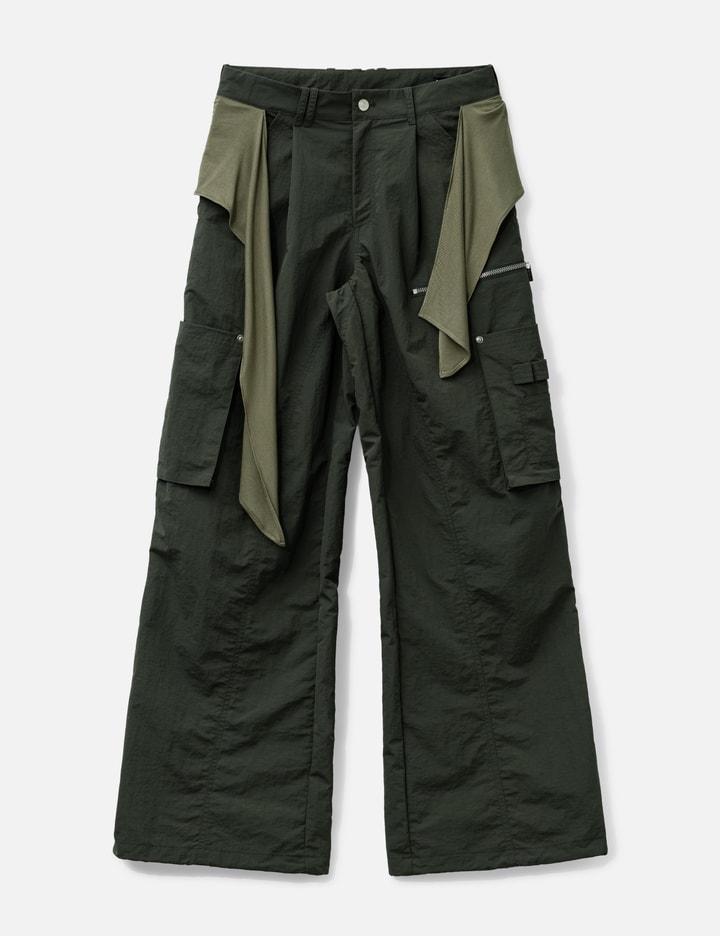 Mixed Layered Tie Jogger Pants by NACHE