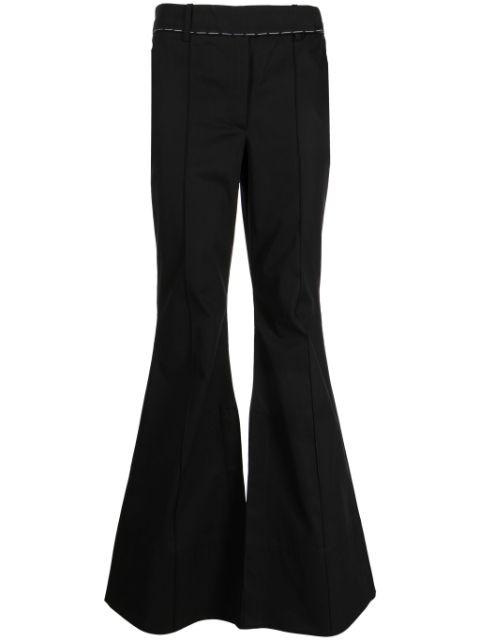 Mick flared cotton trousers by NACKIYE