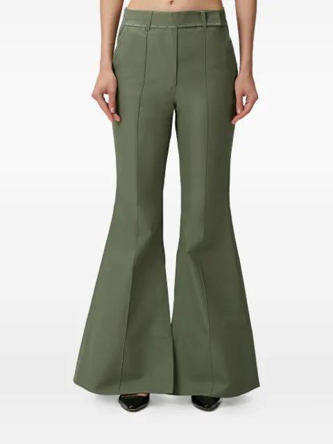 Mick split-hem flared trousers by NACKIYE