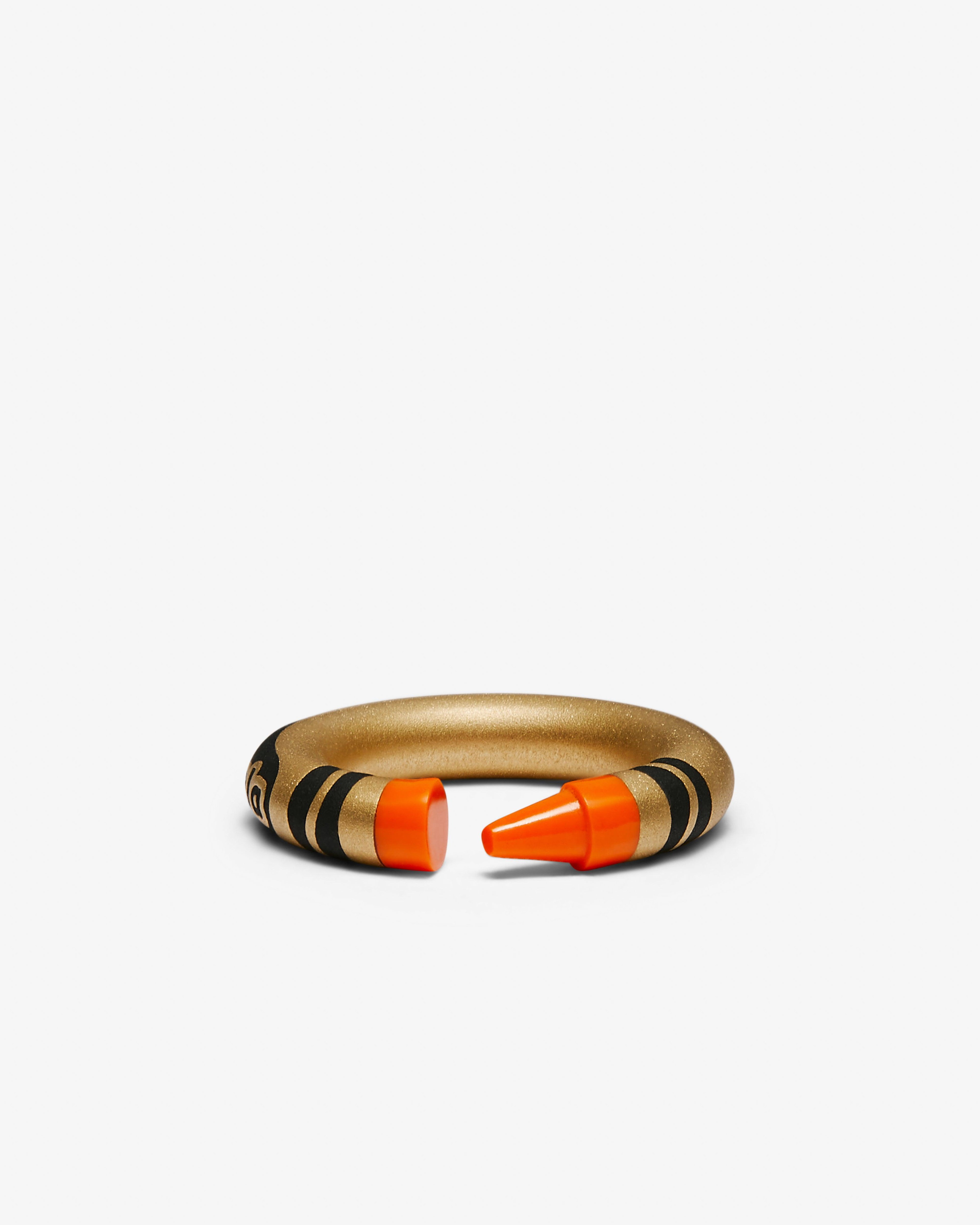 Nadine Ghosn - Crayola Ring - (Yellow Gold/Orange) by NADINE GHOSN
