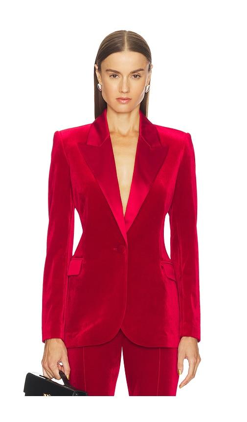 Nadine Merabi Beatrice Blazer in Red by NADINE MERABI
