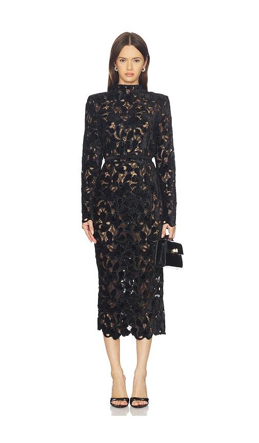 Nadine Merabi Diane Black Dress in Black by NADINE MERABI