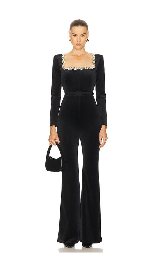 Nadine Merabi Kimberly Jumpsuit in Black by NADINE MERABI