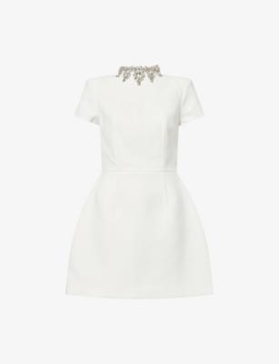 Regan Embellished Crepe Mini Dress by NADINE MERABI