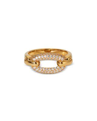 Alma Pav&eacute; Link Statement Ring by NADRI