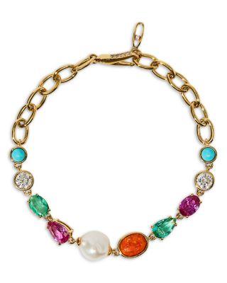 Frieda Multi Stone Chain Bracelet by NADRI