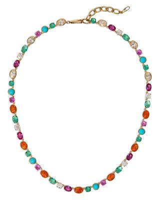 Frieda Multi Stone Full Collar Necklace by NADRI