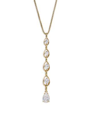 It Girl Cubic Zirconia Lariat Necklace by NADRI