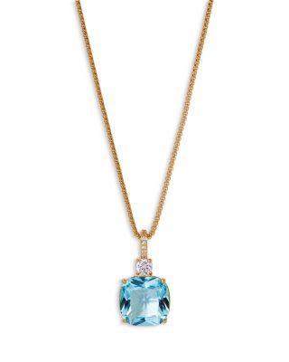 Macaron Cubic Zirconia Pendant Necklace in 18K Gold Plated by NADRI