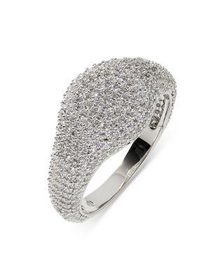 Pav&eacute; Signet Ring by NADRI