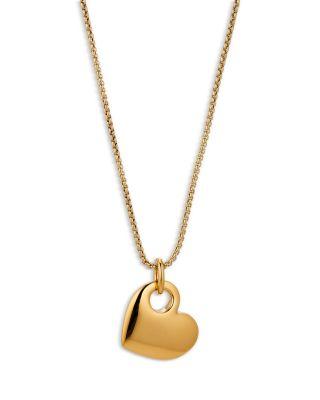 Sunlight Heart Pendant Necklace in 18K Gold Plated by NADRI