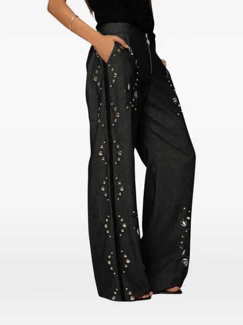 Grammy floral-embroidered trousers by NAFSIKA SKOURTI