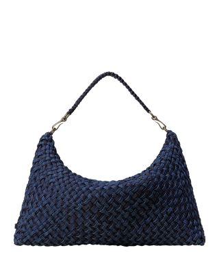 Porto Medium Double Weave Half Moon Bag by NAGHEDI