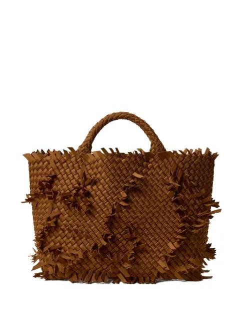 St. Barths woven-design fringed-detail tote by NAGHEDI
