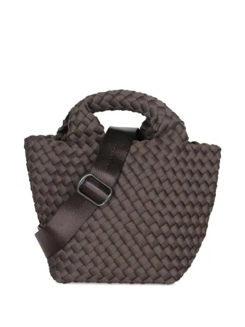 woven handle tote bag by NAGHEDI