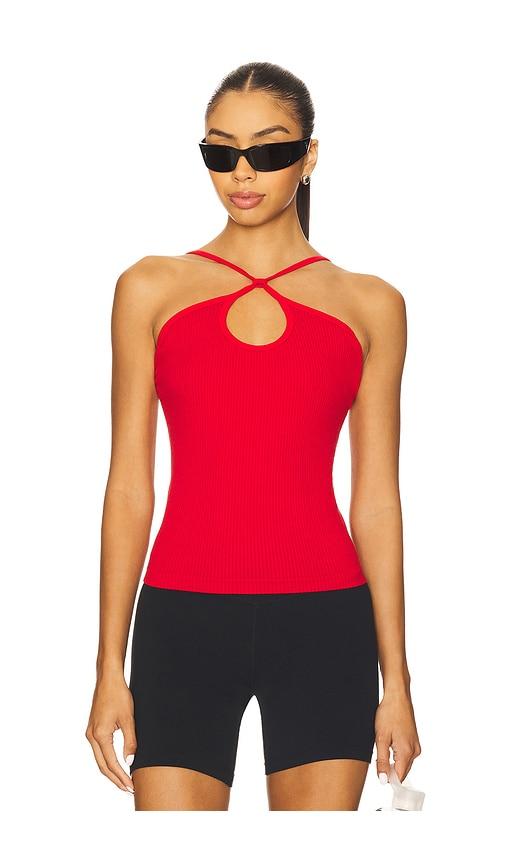 Nagnata Surya Wool Tank Top in Red by NAGNATA