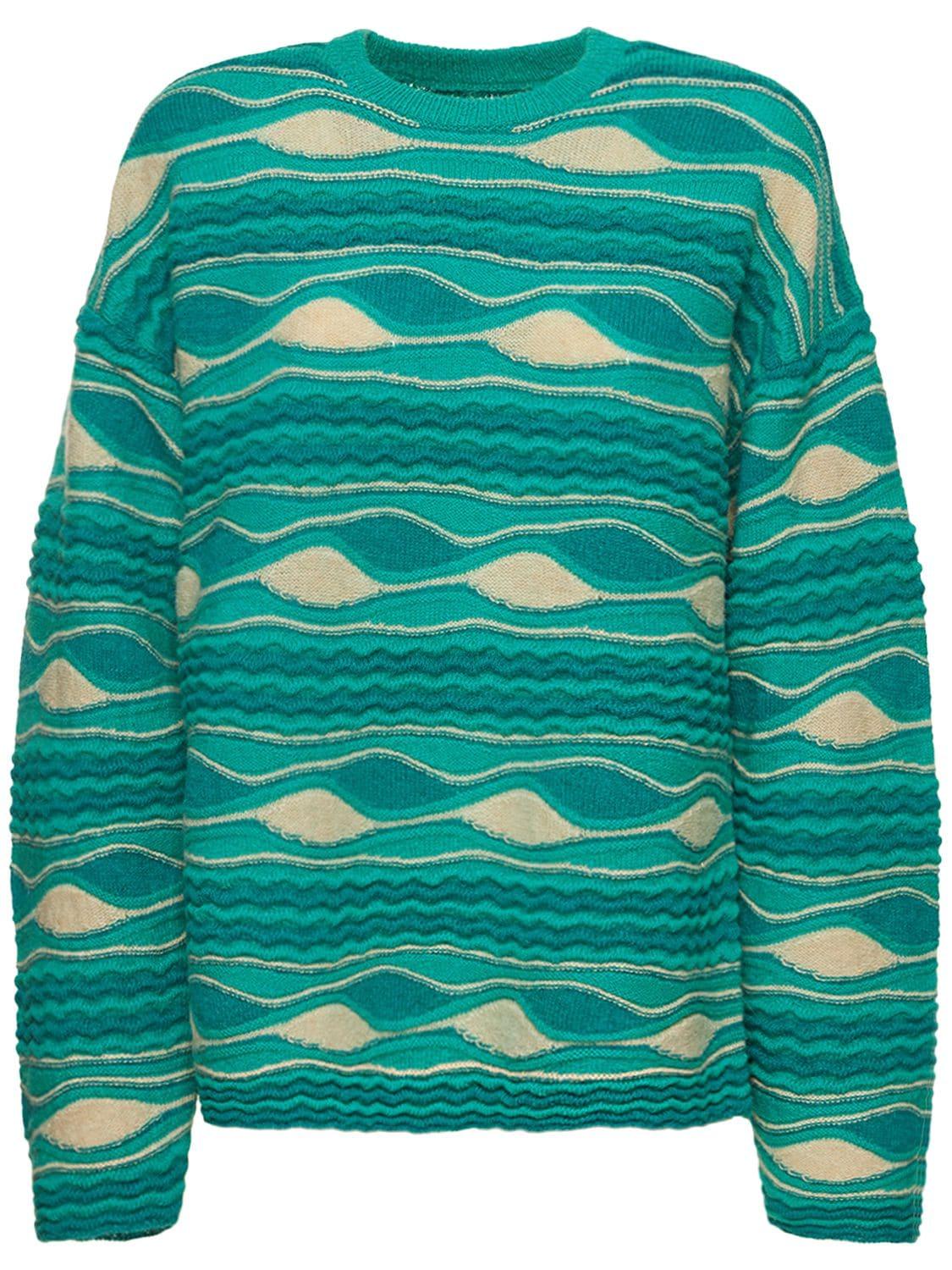 Wave Wool & Alpaca Sweater by NAGNATA