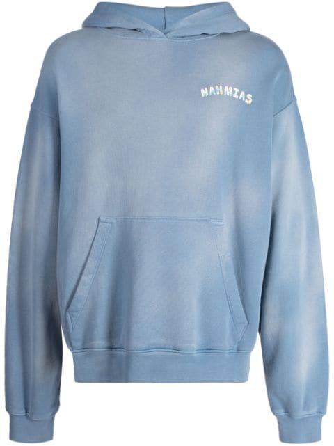 Bunny-print cotton hoodie by NAHMIAS