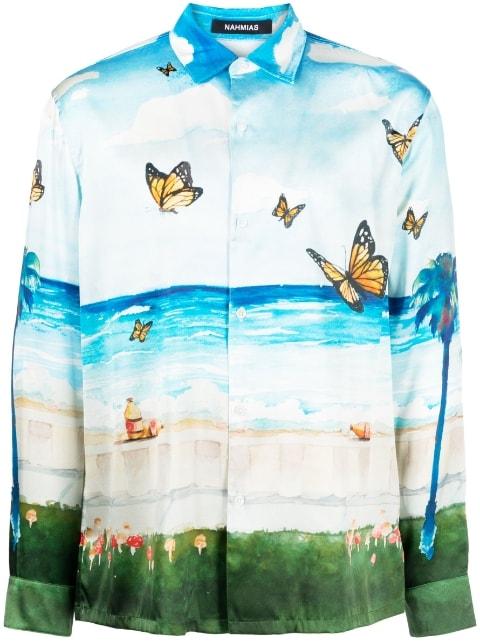 Butterfly Beach shirt by NAHMIAS