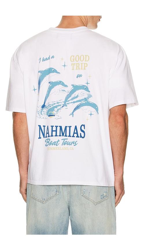 Nahmias Boat Tours Boxy T-Shirt in White by NAHMIAS