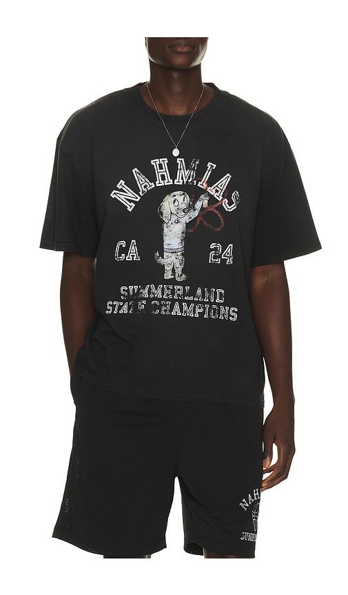 Nahmias State Champions Boxy T-Shirt in Black by NAHMIAS