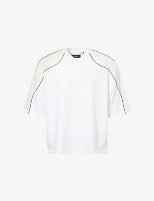 Ollie Perforated-Sleeve Cotton-Jersey T-Shirt by NAHMIAS