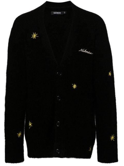 Sunshine logo-embroidered cardigan by NAHMIAS