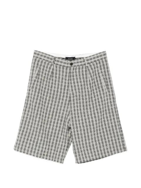 check-pattern buttoned shorts by NAHMIAS