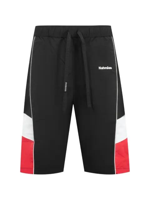 colourblock track shorts by NAHMIAS