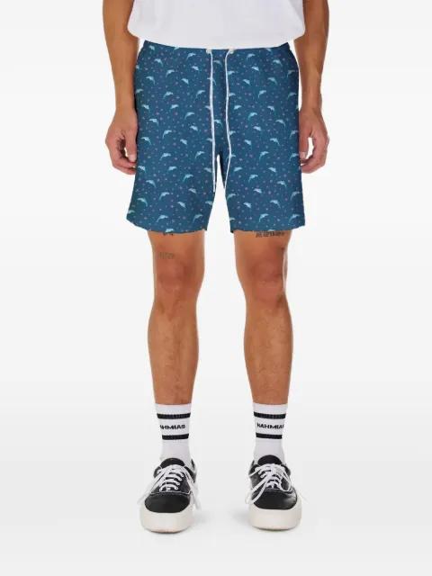 dolphin-print swim trunks by NAHMIAS
