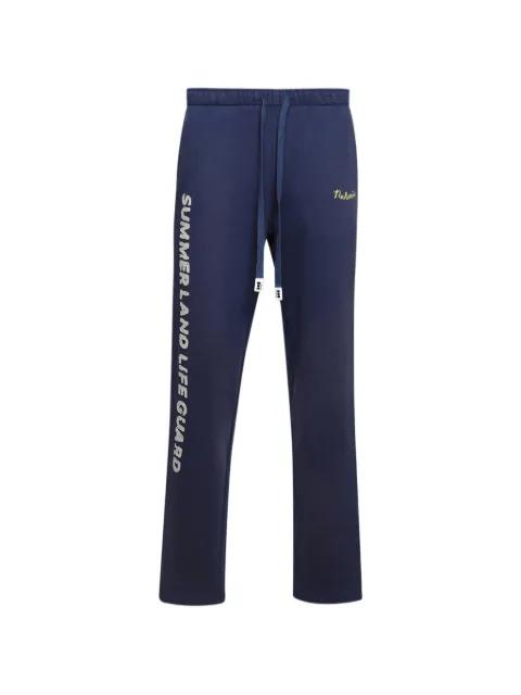 life guard drawstring graphic wide track pants by NAHMIAS