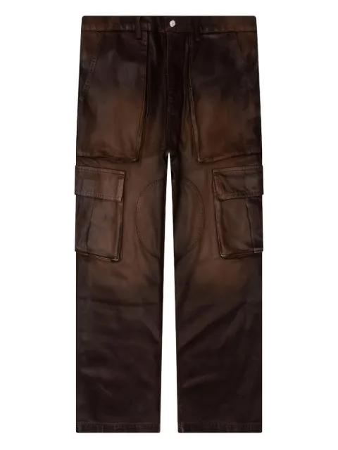 logo-appliqué cargo trousers by NAHMIAS