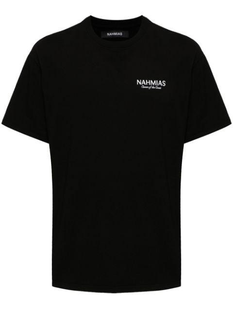 logo-embroidered cotton T-shirt by NAHMIAS
