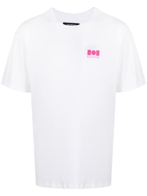 logo-print cotton T-shirt by NAHMIAS